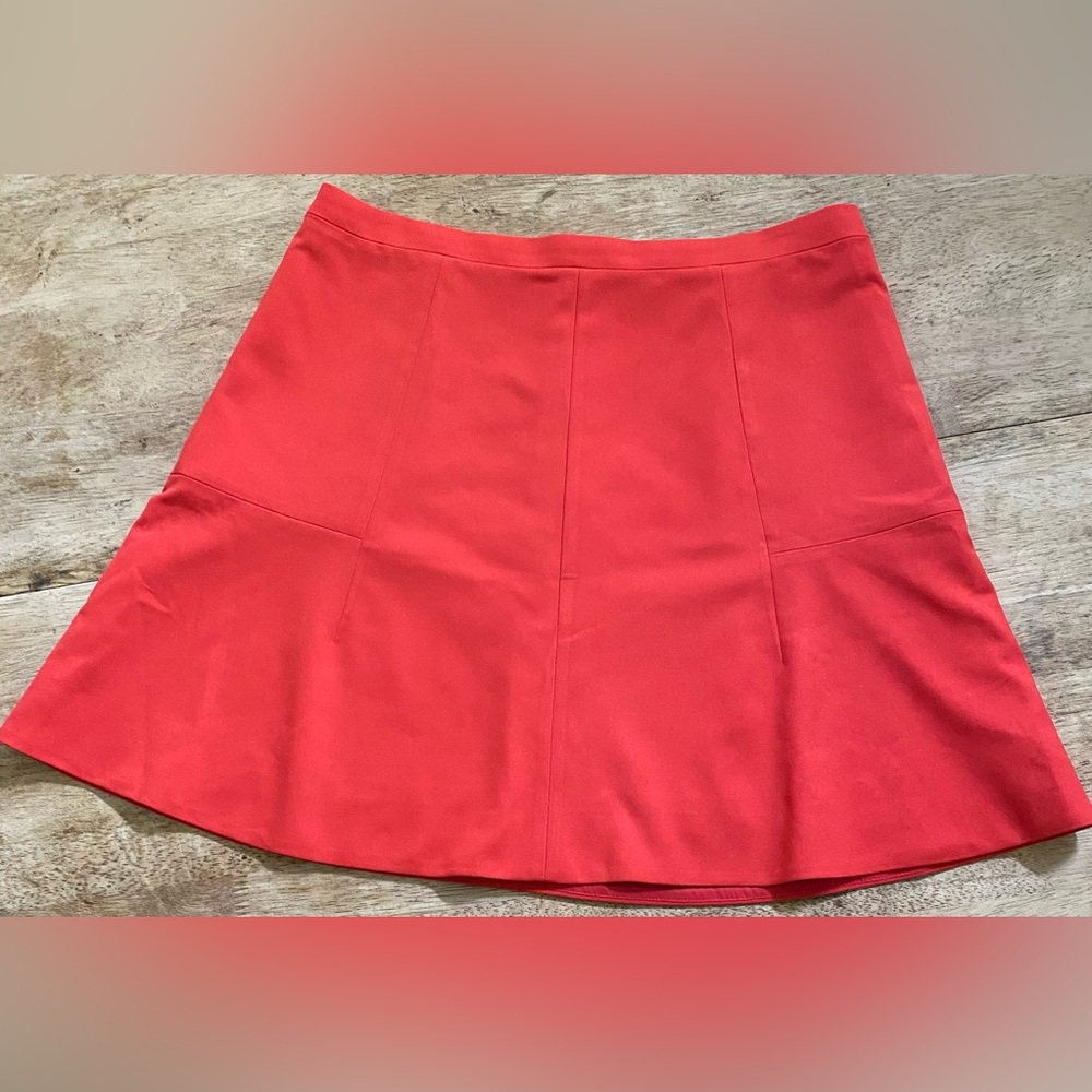 J Crew Women’s Size 6 Coral Red A-Line‎ Flare Mini Skirt